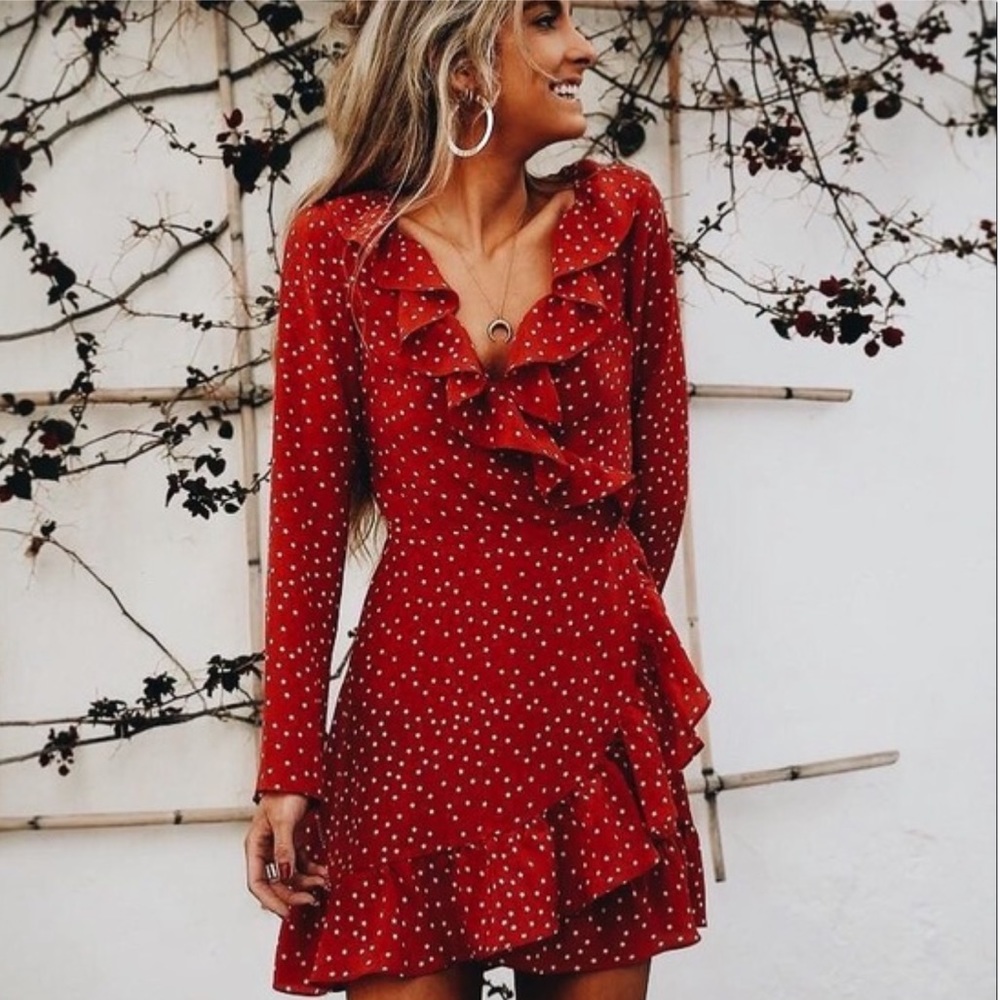 Melissa Red&White Star Ruffle Dress ❤️